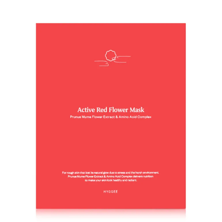 Active Red Flower Mask