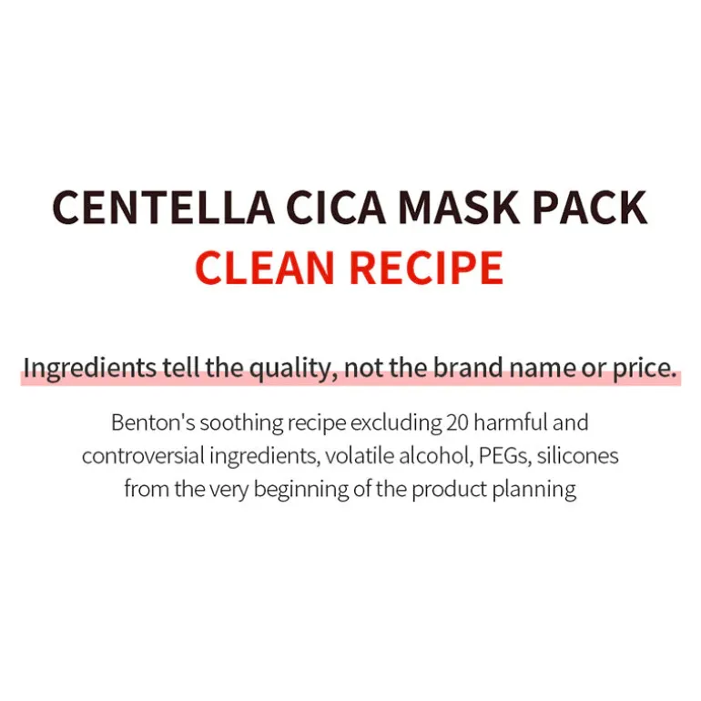 Centella Cica Mask Pack