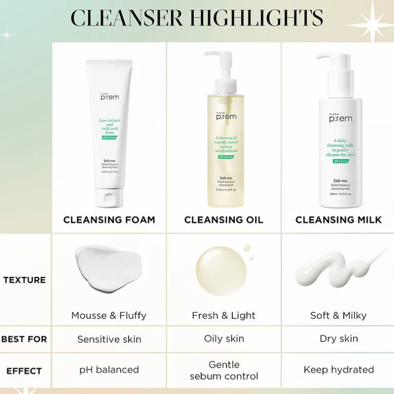 Safe me. Relief Moisture Cleansing Oil