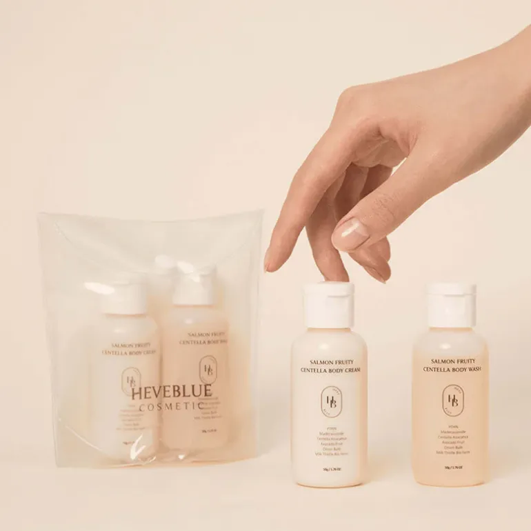 Salmon Fruity Centella Body Travel Kit
